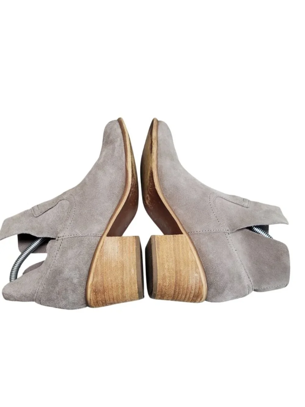 BP Shoes Womens Size 7 Brice Gray Suede Ankle Booties *Read*